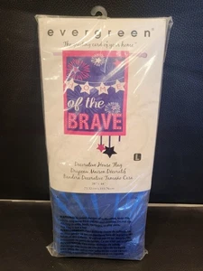EverGreen Decorative Home of the Brave Garden Flag 28" X 44" New - Picture 1 of 3