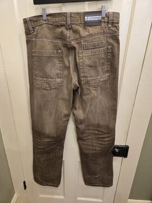 Y2K Evolution In Design Brown Jeans Men's 32 X 32 Great Condition Baggy Style - Image 1 of 4