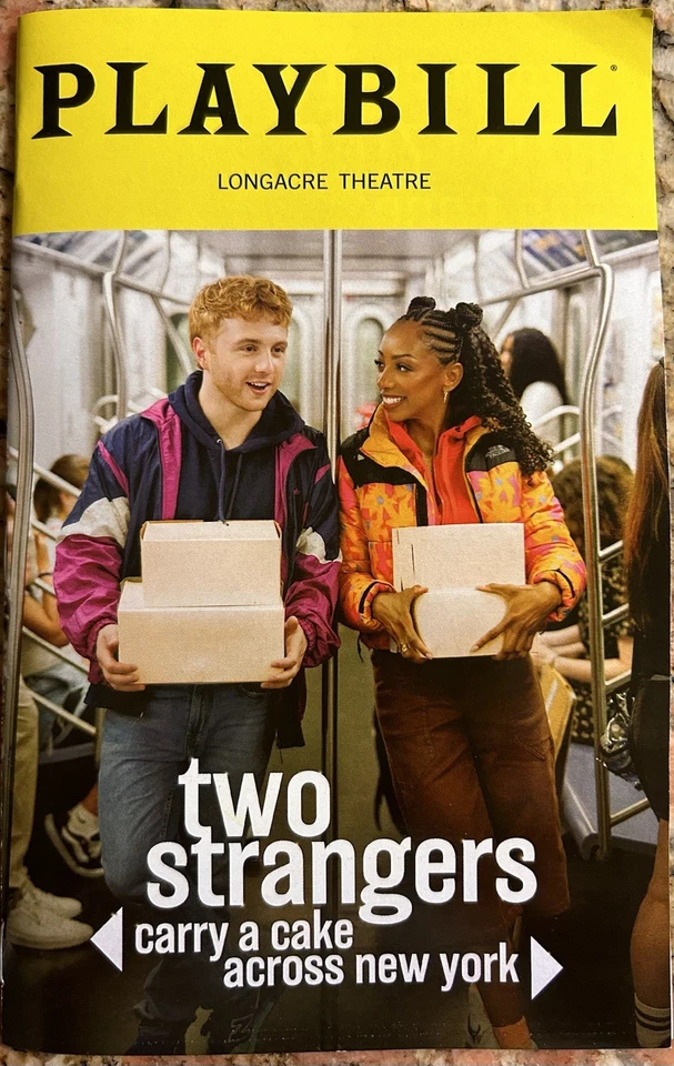 Playbill “Two Strangers Carry A Cake Across New York” Broadway Brand New Musical - Image 1 of 1