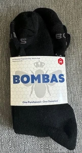 BOMBAS ONE PAIRS Unisex Black Comfort LONG Socks SIZE M - Picture 1 of 2
