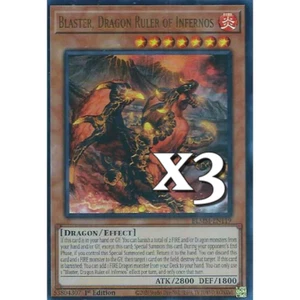 3x Blaster, Dragon Ruler of Infernos BLMM-EN119 Ultra Rare NM 1st Ed YUGIOH - Picture 1 of 1