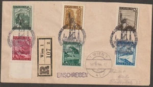 AUSTRIA 1946, Registered Censored cover from Vienna Air Mail - Picture 1 of 2