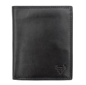 Kenneth Brownne Trendz Range Herren Schwarz Leder Geldbörse mit Druckknopf Abschnitt SALE - Bild 1 von 5