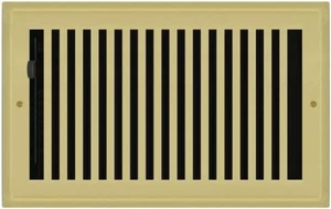 Polished Brass Plated Contemporary Floor Register 6"x10" NEW - Picture 1 of 1