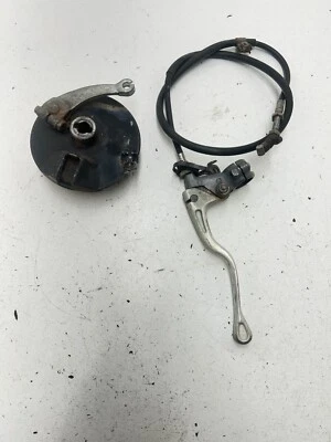 86 1986 Honda XR80R Xr 80 R OEM LOT GOOD! Front Brake Hub Drum Perch Rod Line - Изображение 1 из 4