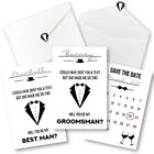 10 Groomsmen Proposal Cards Set - 8 Will You Be My Groomsman Proposal Gifts F...