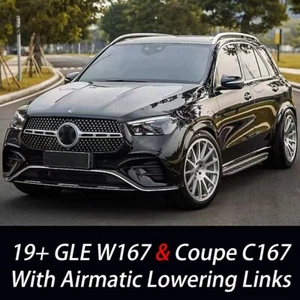 For Mercedes W167 C167 GLE Coupe 450 53 63 AMG Adjustable Air Lowering Links kit - Picture 1 of 9