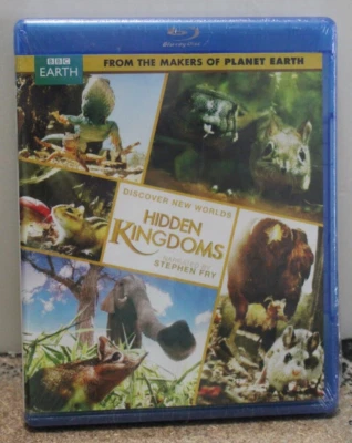 BBC Earth: Hidden Kingdoms, narrated by Stephen Fry, (bluray, 2014) NEW - Image 1 of 3