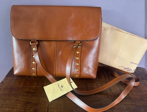 Patricia Nash HERITAGE Collection AMERSHAM Tan Leather Handbag Tote MSRP: $269 - Picture 1 of 13