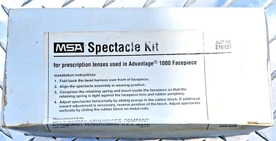 MSA 816137 Spectacle Kit, Metal Eyeglass Insert for Millennium Gas Mask - Image 1 of 4