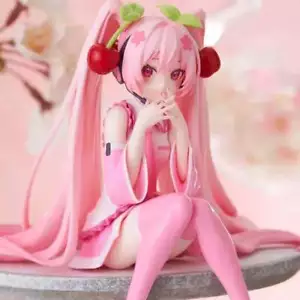 Hatsune Miku Anime Figure Pink Dress PVC Model Decoration Collect Toy Gifts New - Picture 1 of 9