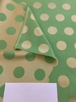 REVERSIBLE Lime and Gold Dot Fabric BY THE YARD Covington - Image 1 of 4