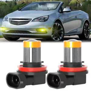 H11 H8 LED Bulbs 5000K Cool Yellow Super Bright Fog Light DRL High Power 2500LM - Picture 1 of 8