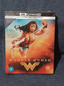 WONDER WOMAN (Gal Gadot) 4K Ultra HD + Blu-ray Disc, Steelbook NEU+OVP U.K. - Picture 1 of 2