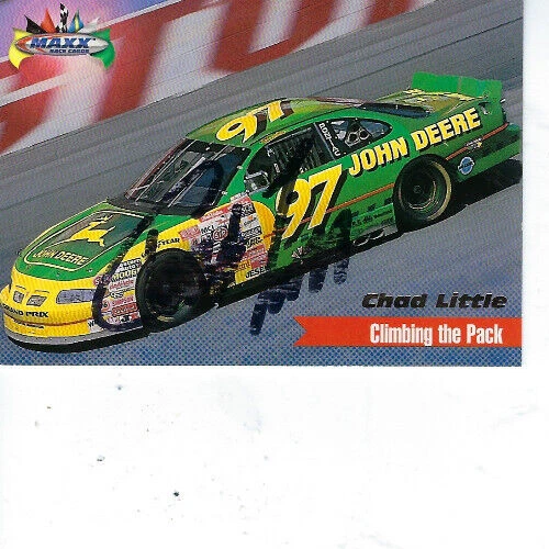 CHAD LITTLE SIGNED 1997 MAXX YEAR IN REVIEW RACING #113  - NASCAR - Image 1 of 1