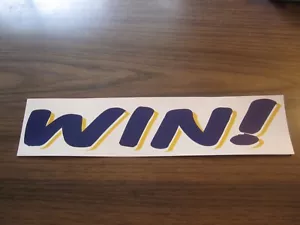 LSU TIGERS WIN BAR DECAL / STICKER 3 1/2" x 14 3/4" - Picture 1 of 2