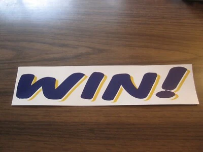 LSU TIGERS WIN BAR DECAL / STICKER 3 1/2" x 14 3/4"    FREE AT LAST 🐯🏈 - Image 1 of 2
