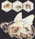 Malaisie 2019 ensemble abeilles mellifères + M/S MNH faune insecte fleur d'abeille chimie inhabituelle