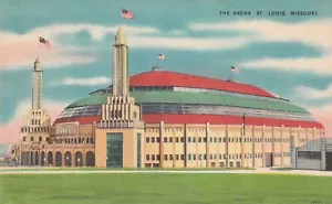 St. Louis Arena 'Checkerdome' Postcard - Former Home of the NHL Blues, NBA Hawks - Picture 1 of 2