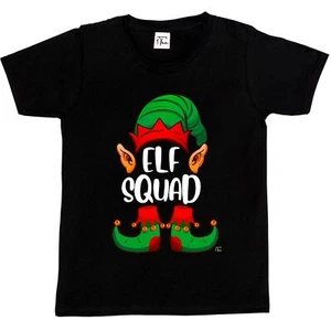 1 Tee Kinder Mädchen Weihnachten Elf Squad T-Shirt - Bild 1 von 5