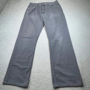 686 Pants Men 32x32 Gray Chinos Straight Relaxed Faded 5 Pocket Casual Every Day - Picture 1 of 18