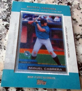 Parche de triple corona para tarjeta de novato Miguel Cabrera 2013 Topps fabricada 2000 👉 - Imagen 1 de 3