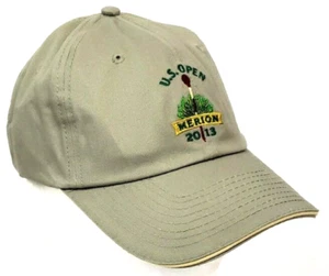 US Open Merion Hat NEW 2013 PGA Golf Championship Beige Cap Justin Rose NWOT - Picture 1 of 6