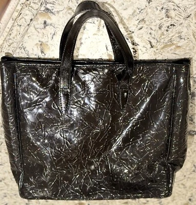 Yves Saint Laurent YSL Logos Rive Gauche Tote Bag Black. Authentic. - Image 1 of 4