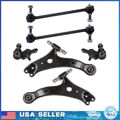 6x Brazo de control inferior delantero y barra estabilizadora de rótula para Toyota Avalon 2005-2012 Foto 1 de 4