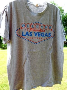 Welcome Fabulous Las Vegas Nevada T Shirt American Western Culture Tourist Men L - Imagen 1 de 12