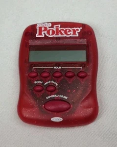Radica Pocket Poker Juego Electrónico Portátil 2004 Viaje Draw & Deuces PROBADO - Imagen 1 de 2