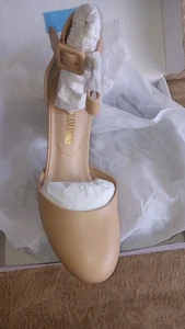 Dream Pairs Size 7.5 Women's Angela Chunky High Heel Ankle Strap Nude New In Box - Picture 1 of 4