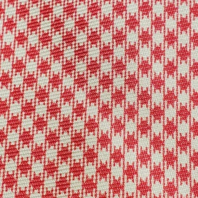 BORRELLI ~ MENS SILK TIE ~ RED & WHITE ~ SHEPHERD'S / TABLECLOTH CHECK ~ 59" - Image 1 of 4