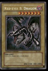 Red-Eyes B. Dragon Secret Rare 2002 Collectors Tin BPT-005 HP - Picture 1 of 2