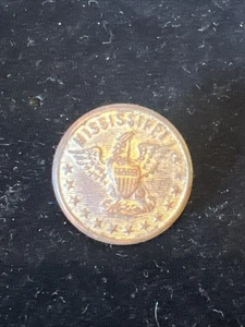 Original Civil War Mississippi Uniform Button - Picture 1 of 2