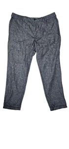 Pantalones deportivos Banana Republic para hombre de mezcla de lino 38x30 azul marino preppy - Imagen 1 de 9
