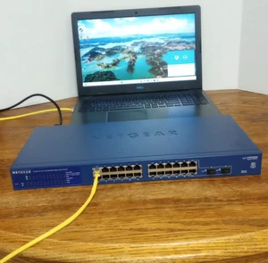24-portowy gigabitowy przełącznik zarządzany Netgear ProSafe GS724T v3 – sprawdzony - Zdjęcie 1 z 20