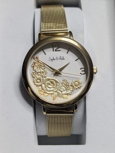 Orologio Sophie & Freda Lexington Bracciale Oro/Bianco 6234GDW Nuovo con scatola | Quarzo |9868 - Foto 1 di 7