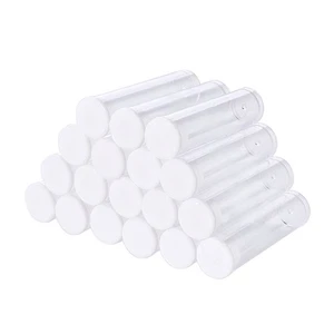 100Pcs Transparent Clear Plastic Small Empty Storage Tubes Bead Container Set... - Picture 1 of 8