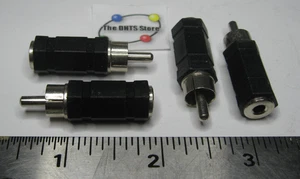 Adapter Cinch Stecker auf 3,5 mm Buchse Audio Mono m. Kunststoffgehäuse - Neu aus altem Lagerbestand Menge 4 - Bild 1 von 3