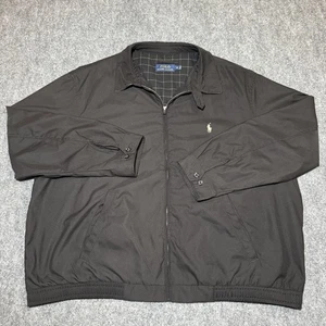 Chaqueta Polo Ralph Lauren Para Hombres 2XB Negra Harrington Cortavientos Poni Grande y Alto - Imagen 1 de 18