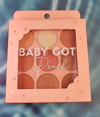 Colourpop Baby Got Peach 9 Pan Eyeshadow Palette 9 x 0.90g / .03 oz New Release  - Image 1 of 4