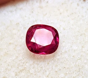 .77 Carat Genuine Natural Ruby Loose Stone Cushion Cut Gemstone - Picture 1 of 4
