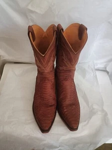 Tecovas - *LIMITED EDITION* The Barrett / Python / Brick / boots 8.5EE - Picture 1 of 23