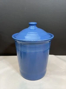 FIESTA WARE großer KANISTER Utensil TOPFDECKEL lapisblau 10,5" hoch - Bild 1 von 7