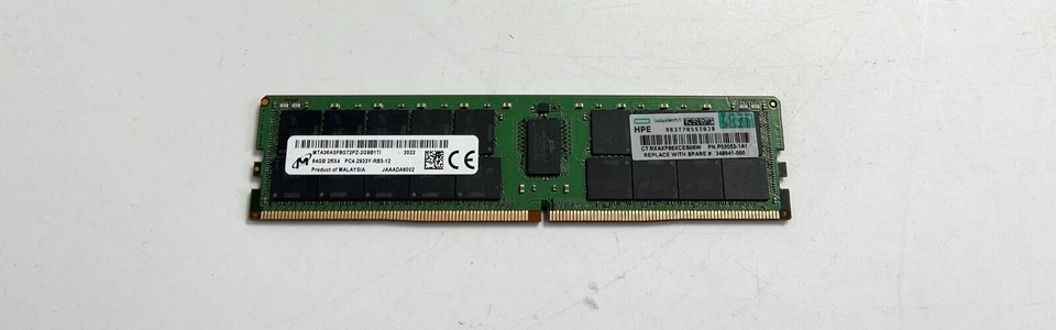 P19045-B21 HPE 64GB (1x64GB) Dual Rank x4 DDR4-2933  Registered Smart Memory - Image 1 of 3