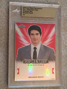BRANDON ROUTH 2019 Leaf Metal Pop Century Proof #1/1 LEGENDS OF TOMORROW ARROW