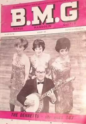 Vintage Old Tune Magazine Music BMG Banjo Madolin Guitar August 1968 Instruments - Image 1 of 4