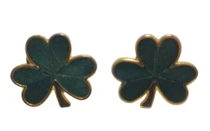 Hallmark Green Shamrock Earrings St Patricks Day Irish Ireland - Picture 1 of 6