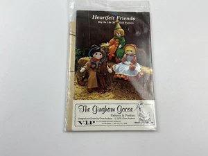 Heartfelt Friends Joe Doll Sewing pattern the gingham goose uncut ONLY Joe Doll - Picture 1 of 3